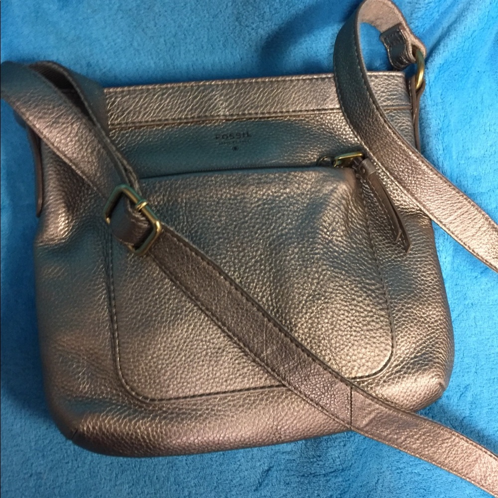 Fossil Cooper Gold Leather Crossbody